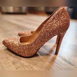 Glaze high heels - Rose Gold